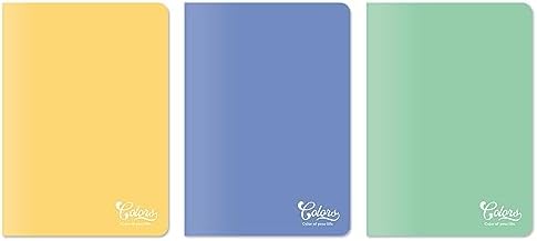 Alternative view of Colors A4 60 Yaprak Kareli Defter 3'lü Paket, Mor, Yeşil, Sarı
