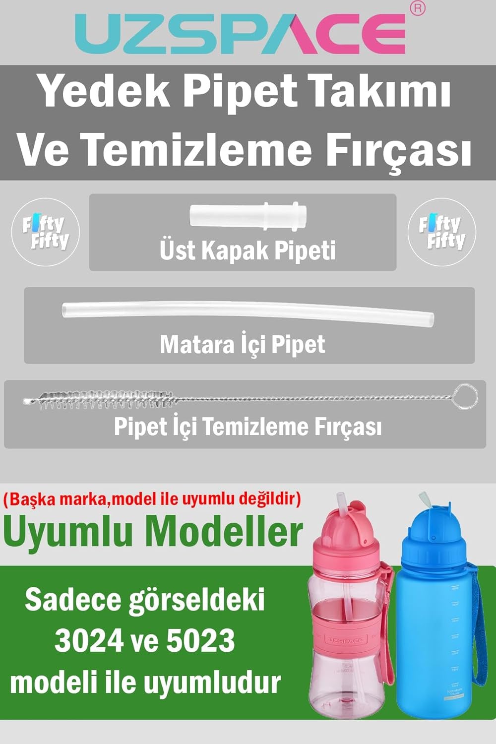 Yedek Pipet Takımı ve Pipet Temizleme Fırçası 1 Set (3 Parça) -Kapak Hariçtir-