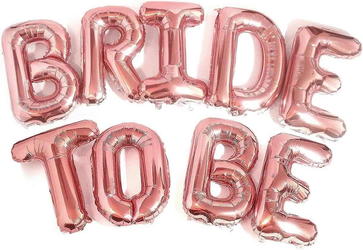 Alternative view of Patladı Gitti 16 İnç 40 Cm Rose Bride To Be Folyo Balon