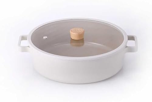 Alternative view of Fika Cam Kapaklı Alüminyum Döküm Sığ Tencere 30 cm D-NEOF230L