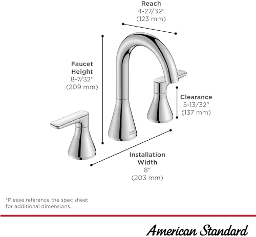 Alternative view of Standard 7061801.002 Aspirations 20 İnç Yaygın Banyo Bataryası, 1.2 GPM, Krom