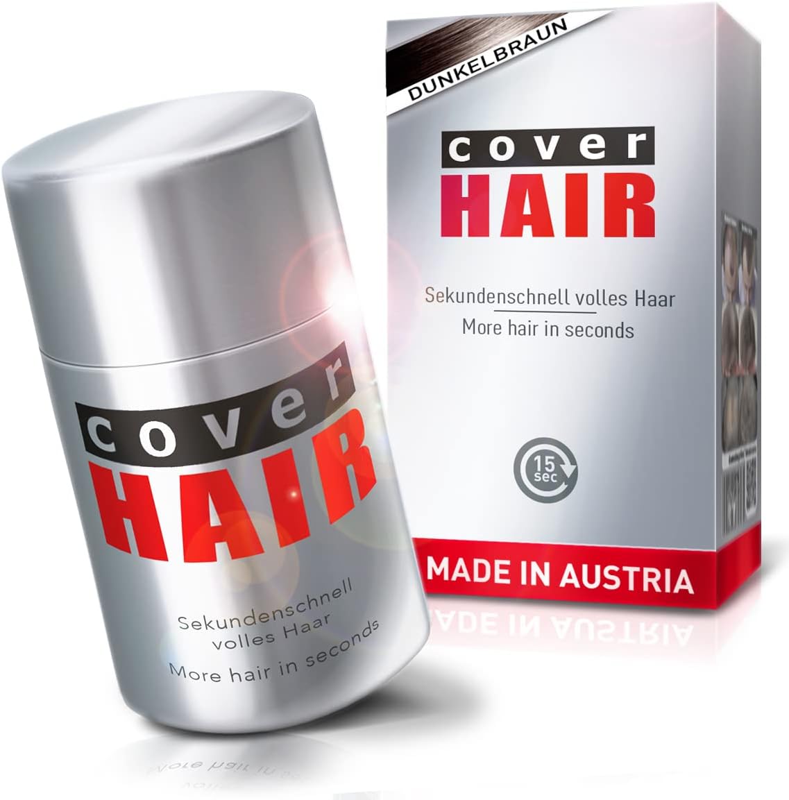 Cover Hair 14 Gramm Saç Fiberi Dolgunlaştırıcı Kellik Kapatıcı Toz (Topik Tozu) (Koyu Kahverengi)