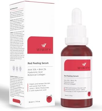 Alternative view of WIWIFY Gözenek Sıkılaştırıcı Akne Karşıtı Yenileyici Botanikal Kolajen Peeling Serum (aha10% + Bha2%) 30 Ml RED PEELING SERUM