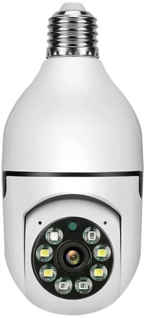 E26 Ampul Kamera 5 MP WiFi 2,4 GHz 5 GHz Pan Eğim 10X Zoom Otomatik Takip Renk Gece Hareket Algılama 2 Yönlü Ses SD Kart Kaydı Güvenlik Kamerası Kolay Kurulum | V380