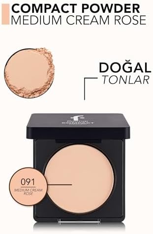 Yüksek Pigmentli & Yarı Mat Bitişli İnce Yapılı Kompakt Pudra MEDIUM CREAM ROSE