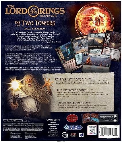 Alternative view of Yüzüklerin Efendisi Kart Oyunu İki Kule SAGA Genişletme - Kooperatif Oyunu, Oyunu, Yaş 14+, 1-4 Oyuncu, 30-90 Dakika Oyun Süresi, Made by Fantasy Flight Games