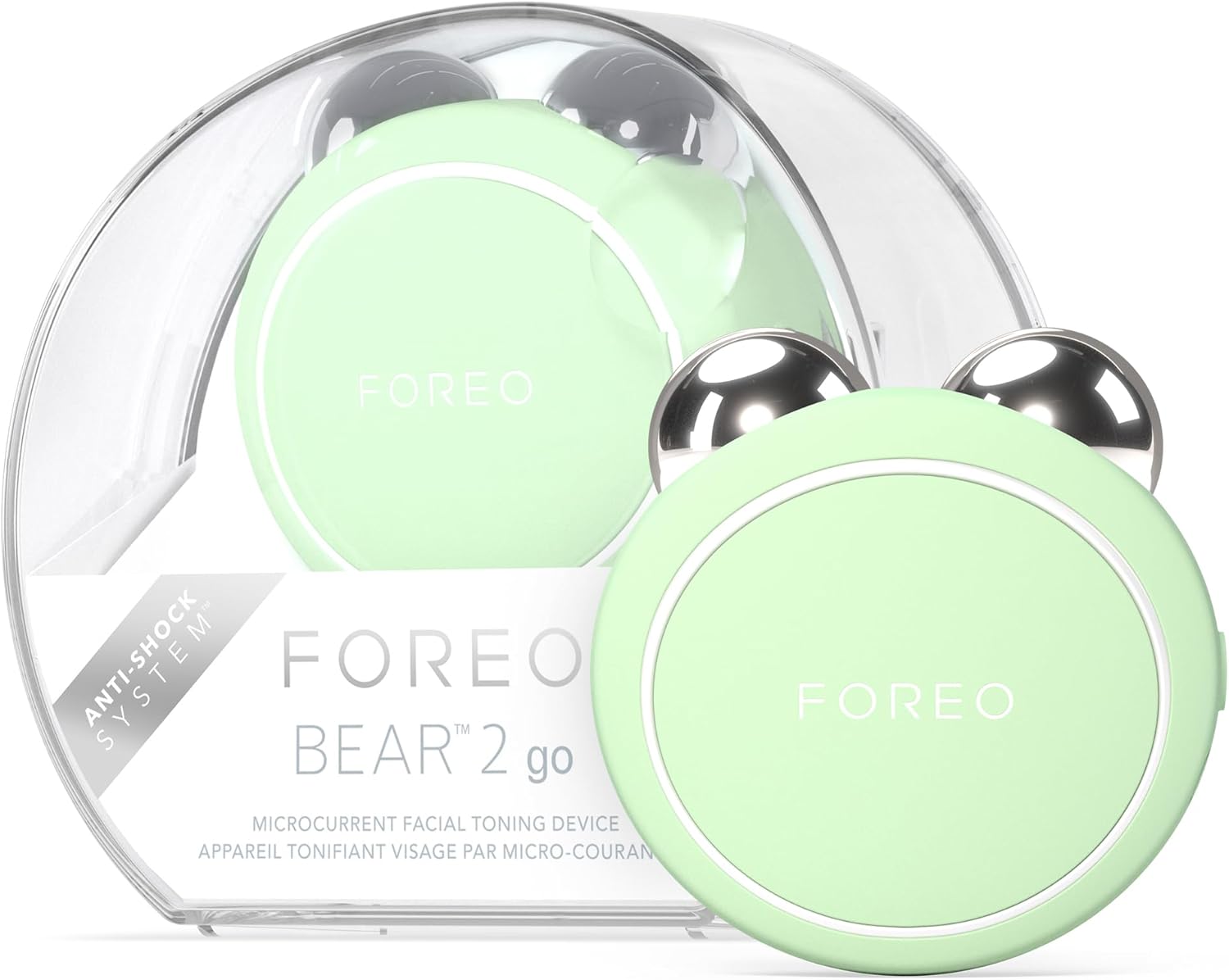 Alternative view of FOREO BEAR 2 go - Travel-friendly Toning Microcurrent Facial Device - For & Wrinkles - Anti Aging - Face Sculpting - Full Face Lift - Compact Skin Care - Pistachio