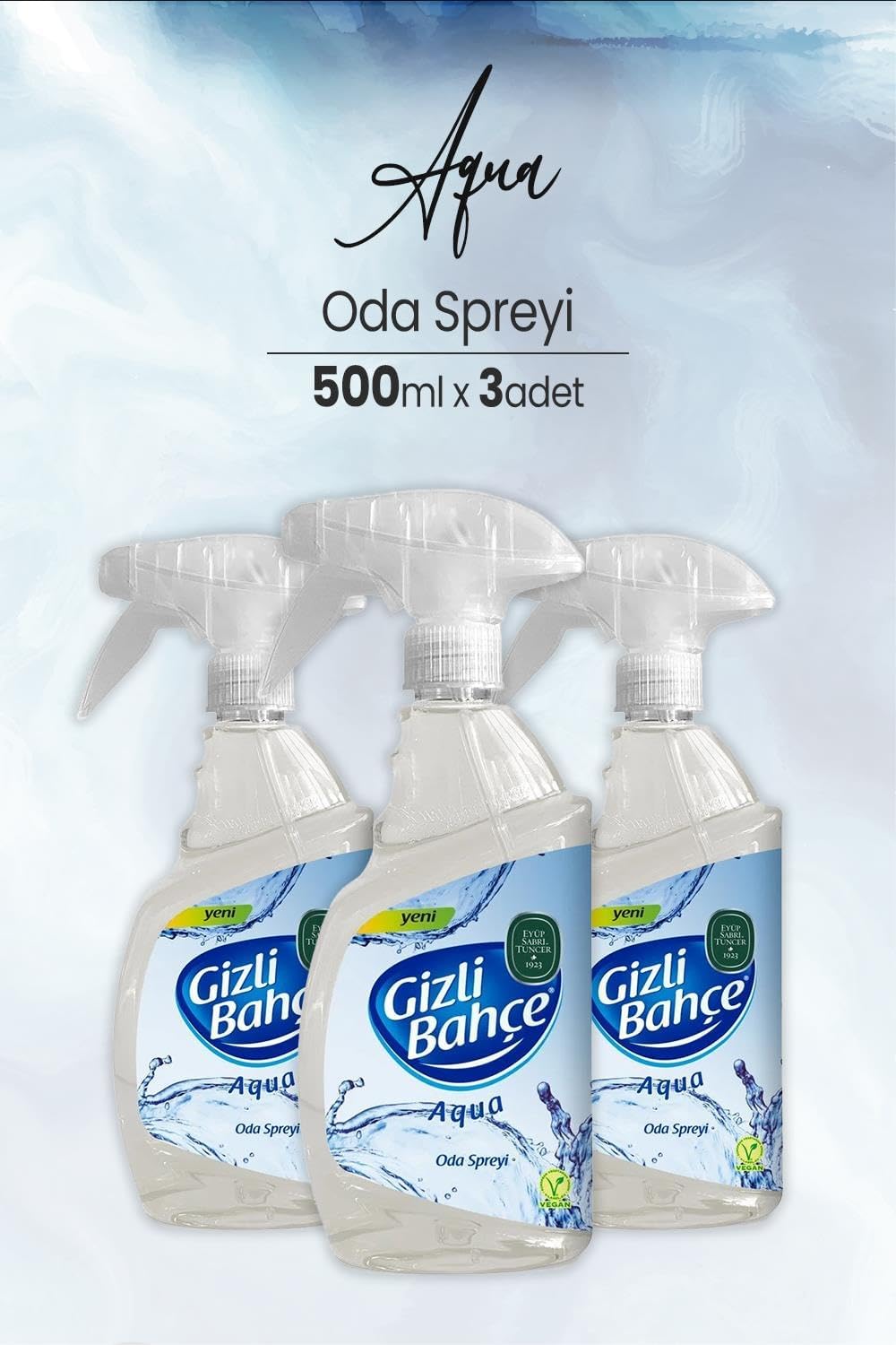 Alternative view of Yeni Nesil Oda Spreyi Aqua 500 ml x 3 Adet