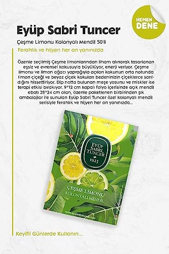 Çeşme Limonu Kolonyalı Mendil 50'li