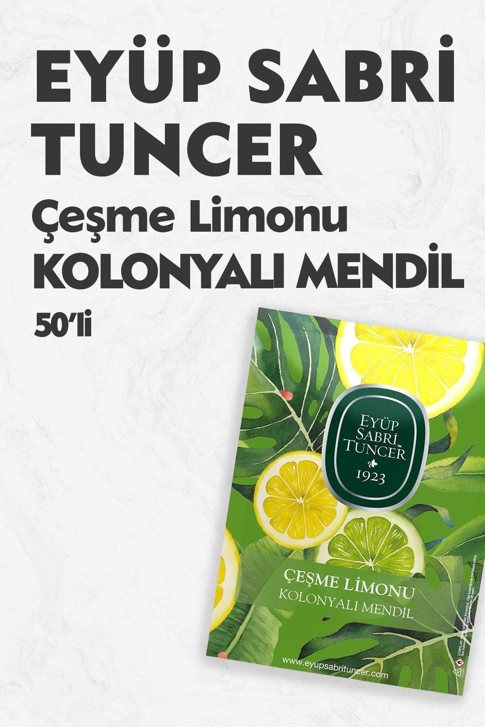 Alternative view of Çeşme Limonu Kolonyalı Mendil 50'li