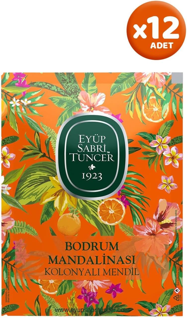 Bodrum Mandalinası Kolonyalı Mendil 50'li x 12 Adet