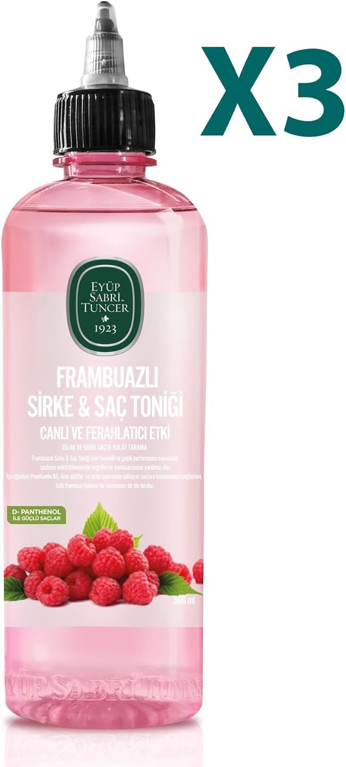 Frambuazlı Sirke & Saç Toniği 500 ml x 3