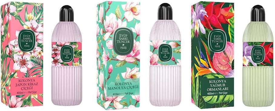 Alternative view of Kolonya Kiraz Çiçeği, Manolya Çiçeği ve Yağmur Ormanları Pet Şişe 400 ML