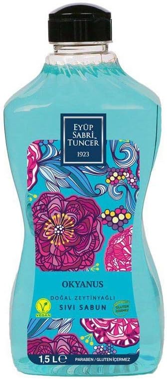 Doğal Zeytinyağlı Sıvı Sabun Okyanus 1500 ML