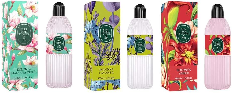Kolonya Manolya Çiçeği, Lavanta ve Pet Şişe 400 ML