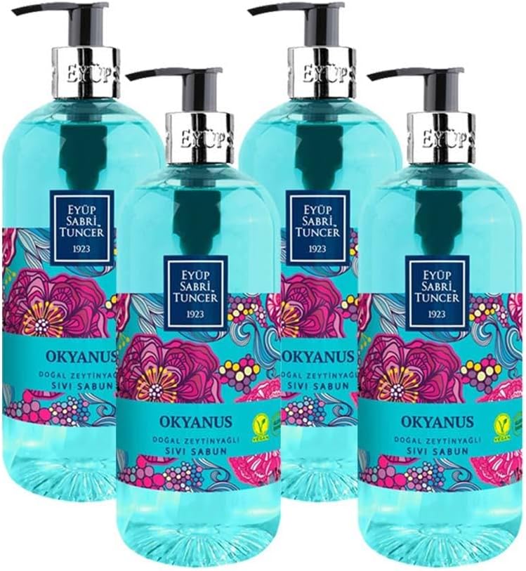 Zeytinyağlı Sıvı Sabun Okyanus 500 ml x 4
