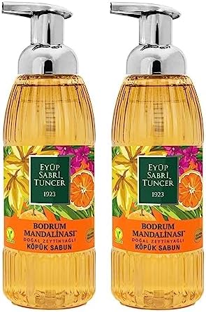 Zeytinyağlı Bodrum Mandalinası Köpük Sabun 500 ML x 2