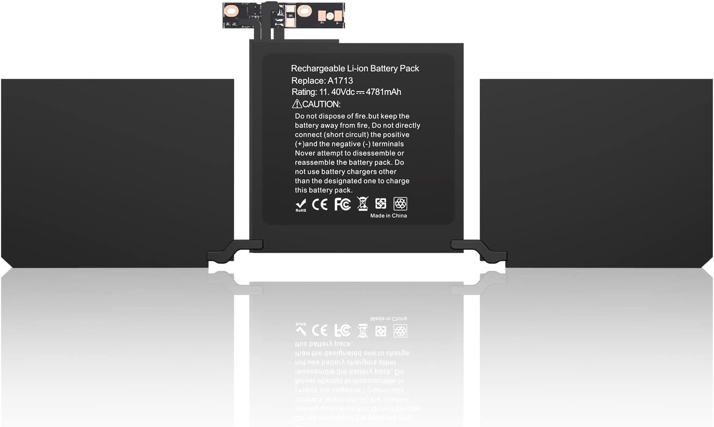 Alternative view of A1708 A1713 Pil Değiştirme MacBook Pro 13 inç A1708 A1713 Geç 2016 Orta 2017 Sürümü