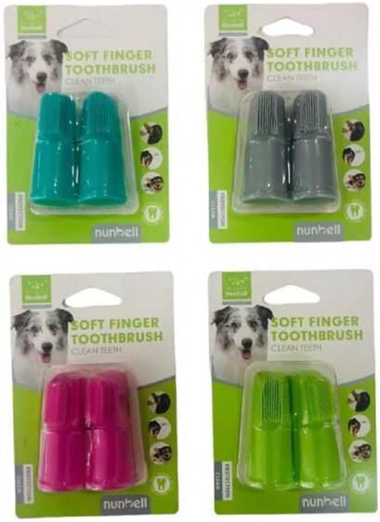 Alternative view of Nunbell Kedi ve Köpek Parmak Diş Fırçası 2 Adet