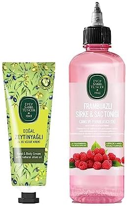 Frambuazlı Sirke & Saç Toniği ve El ve Vücut Kremi Zeytinyağlı