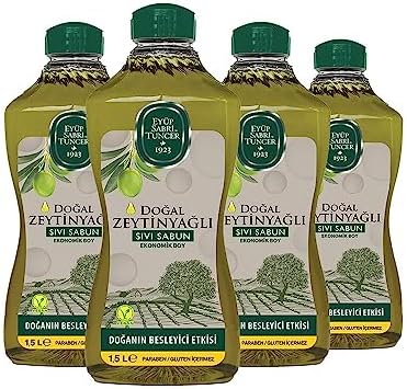 Doğal Zeytinyağlı Sıvı Sabun 1.5 lt x 4