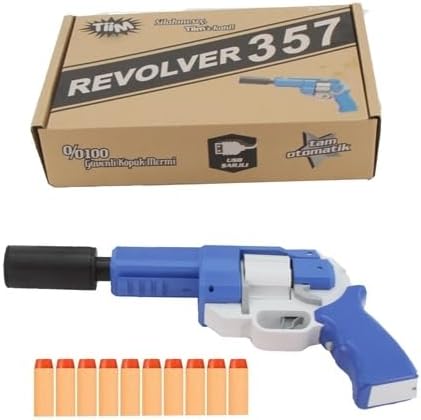Alternative view of D1 TİİM ŞARJLI TAM OTOMATİK SUSTURUCULU MAVİ REVOLVER TABANCA