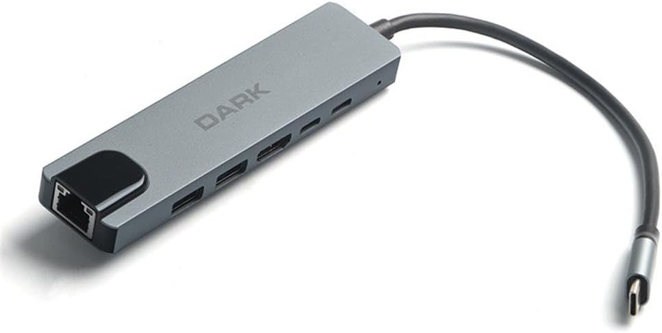 Alternative view of Dark 6'sı 1 Arada USB 3.2 Gen 1 Type-C to Ethernet/HDMI/USB 3.0 - USB 2.0 / USB-C PD 100W Pro/Air & Notebook/Ultrabook için Port Çoklayıcı HUB (DK-AC-U31X47)