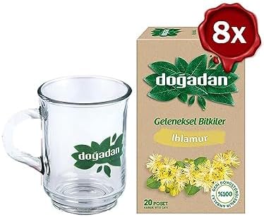 Alternative view of Doğadan Ihlamur Çayı 20'li x 8 ve Doğadan Cam Bardak Hediyeli