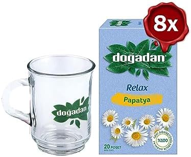 Alternative view of Doğadan Papatya Bitki Çayı 20' li x 8 ve Doğadan Cam Bardak Hediyeli