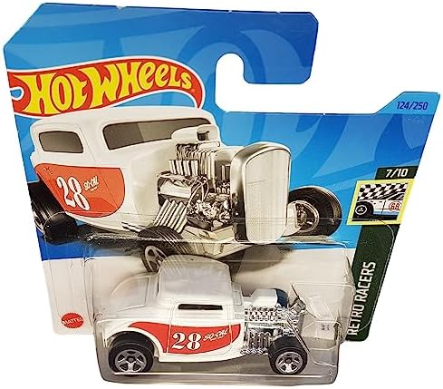 Alternative view of - ´32 - Retro Racers 7/10 - HKH04 - Short Card - SoCal - Beyaz - Mattel 2023