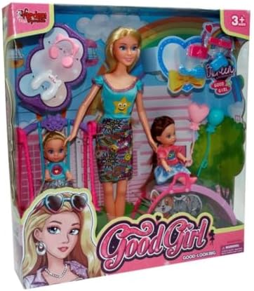 Vardem WG-66749 Kutulu 29 cm 2 Çocuklu Parkta Bebek - Oyuncak