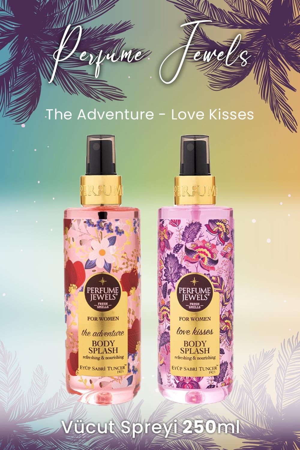 Body Splash The Adventure 250 ml ve Kisses 250 ml