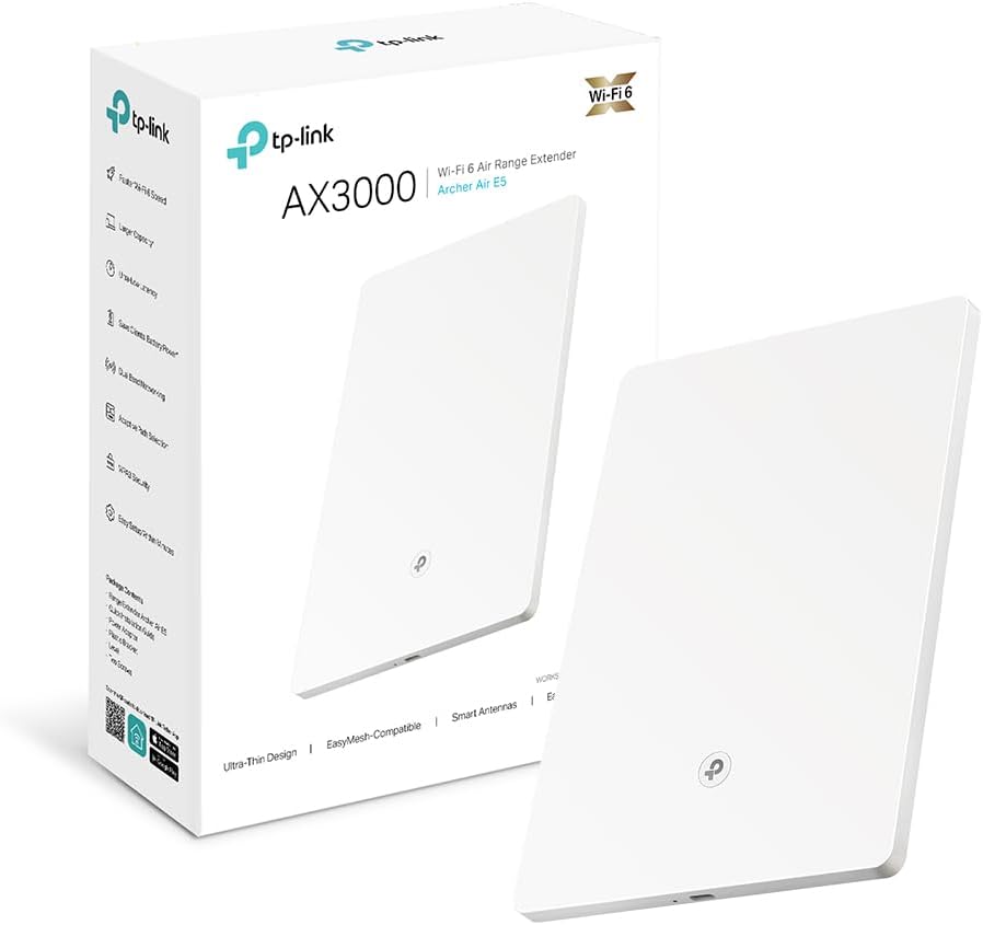 Alternative view of Archer Air R5, AX3000 Dual-Band Wi-Fi 6 Air Router&Menzil Genişletici, Gigabit Port, Ultra İnce Tasarım, EasyMesh Destekli, Xbox/PS/Steam için İdeal, HomeShield, Esnek Kurulum Seçenekleri