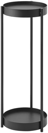 Tower bitki standı, çelik/polipropilen, siyah, tek boy
