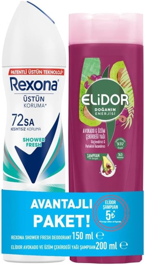 REXONA DEO WOMAN SHOWER FRESH 150ML+ELİDOR 200ML