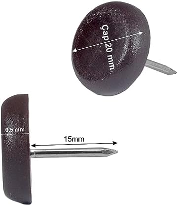 Alternative view of Çivili Masa Koltuk Mobilya Ünite Zemin Koruyucu Plastik Papuç 25 Adet Çap 20 mm
