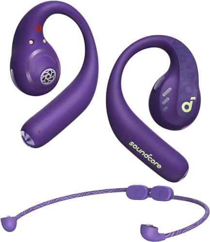 Alternative view of by AeroFit Pro, Güvenli Uyum, Ergonomik Tasarım, LDAC ile Zengin Ses, Bluetooth 5.3, IPX5 Suya Dayanıklı, 46 Saat ÇKablosuz Kulaklıklar, Mor