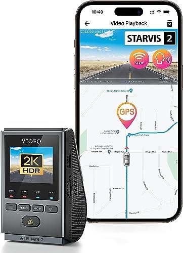 Alternative view of A119 Mini-2 HDR 2K 60FPS 5GHz WiFi ve GPS'li Araç Kamerası