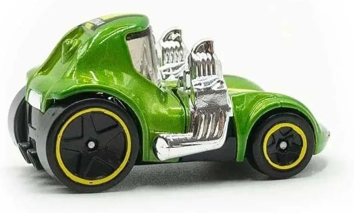 Alternative view of - Tooned - Tooned 1/5 - HKH14 - Short Card - açık yeşil metalik - Mattel 2023