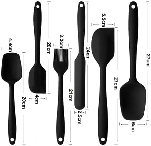 Alternative view of Yanmaz Yapışmaz Silikon 6'lı Pasta, Yumurta Fırçası, Kaşık Bıçak, Spatula Mutfak Seti