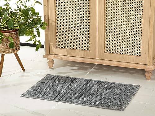 Thore Pamuklu KILIM 50x80 cm Gri