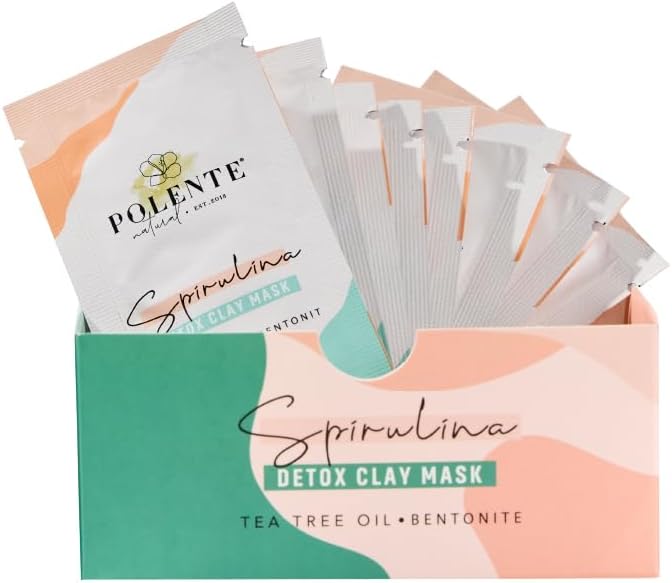 Polente Natural - Spirulina Yosunlu Detoks Kil Maskesi (8 Adet x 8 ml)
