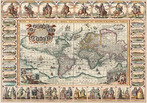 Alternative view of Eski Dünya Haritası 1000 Parça Puzzle