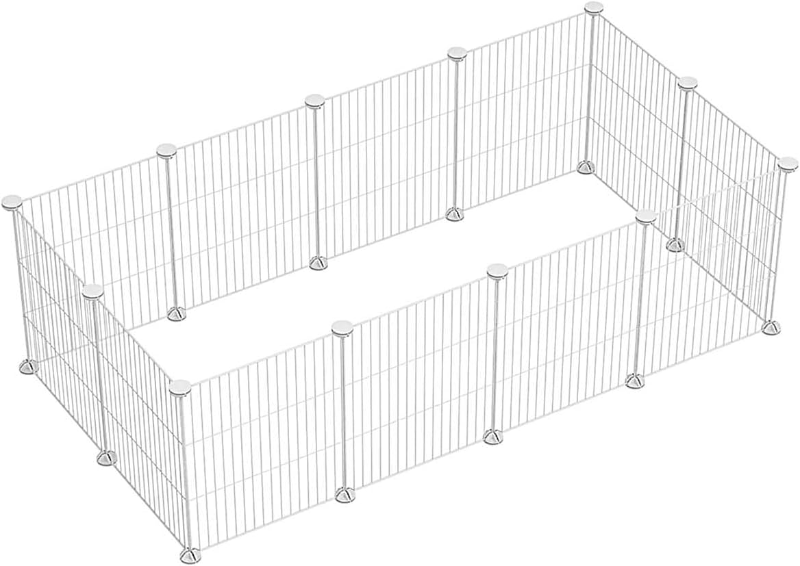 Alternative view of 12 Panel Metal Beyaz Renk Evcil Küçük Hayvan Kedi Köpek Kuş Evi Kafesi Oyun Parkı
