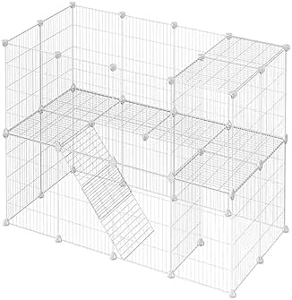 Alternative view of 36 Panel Beyaz Renk Evcil Küçük Hayvan Kedi Köpek Kuş Evi Kafesi Oyun Parkı Portatif Metal Tel