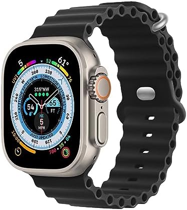 Alternative view of Ocean Band Ultra 49 mm 45 mm 44 mm 42 mm, Kadın Erkek Spor Dış Mekan Silikon Kayış iWatch Serisi Ultra SE 8 7 6 5 4 3 2 1