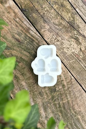 3D Eldiven Mini Dörtlü Mum Kalıbı (Silikon)