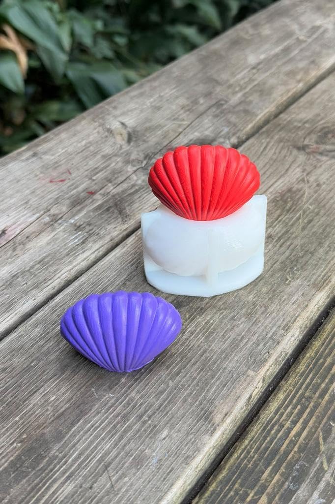 Deniz Kabuğu 3D Mum Kalıbı (Silikon)