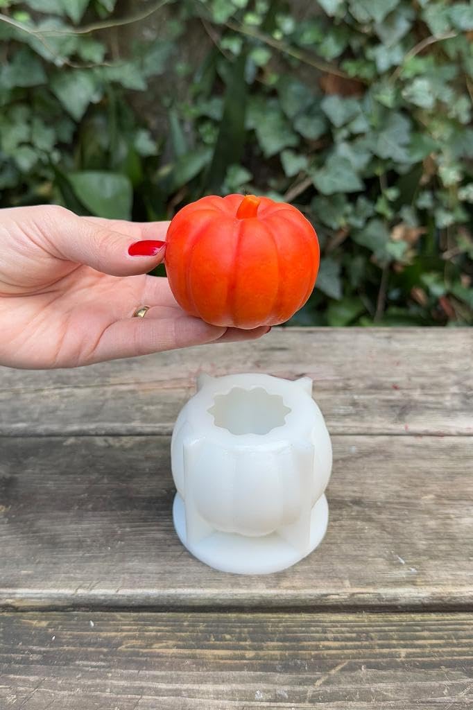 Pumpkin Büyük Boy Mum Kalıbı (Silikon)