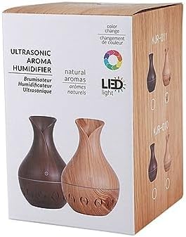 YK Ultrasonic Humidifier Led Işıklı 150ml Hava Nemlendirici Ahşap